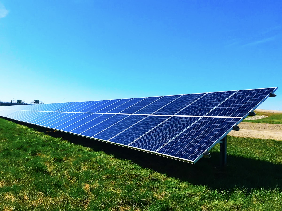 Residential solar panels on a UK home rooftop